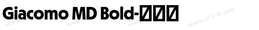 Giacomo MD Bold字体转换